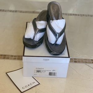 Coach•Lou Ann wedges• new in box•size 7.5